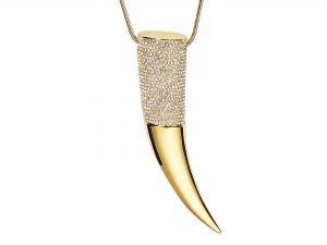 Michael Kors horn pendant necklace