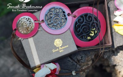 Double horn pendant is a statement necklace