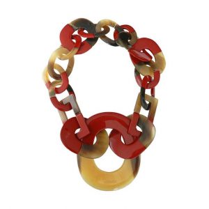 Hermes horn jewelry red