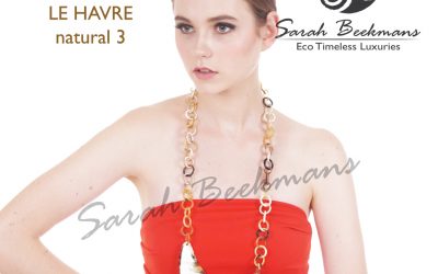 Horn pendant necklace with sustainable in mind