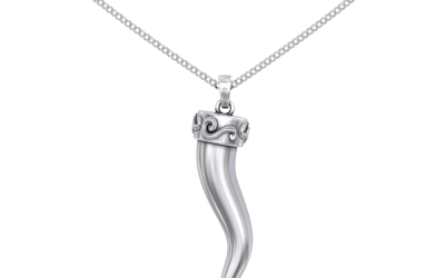 Italian horn pendant