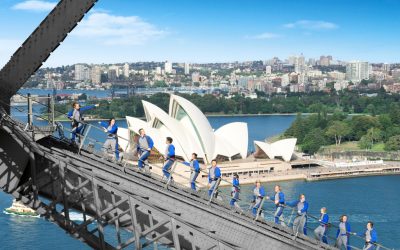 The charming harbour in Sydney