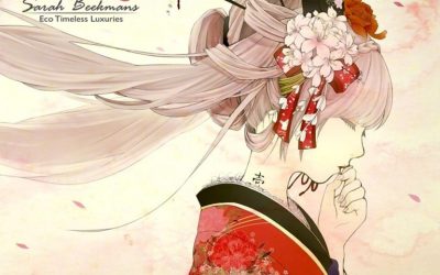 Hello Red cherry blossom